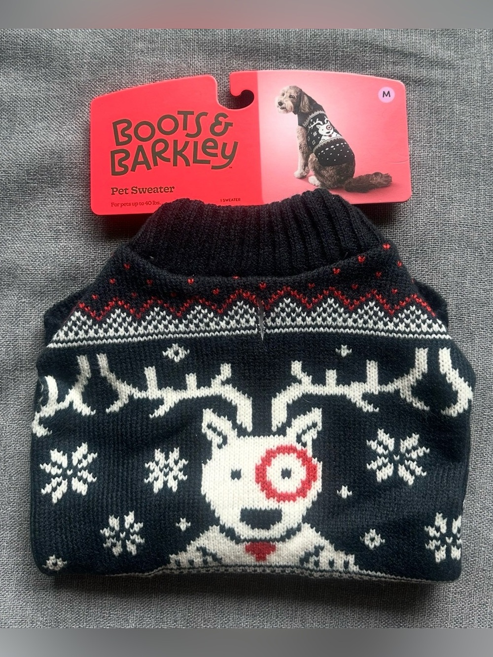 Boots & Barkley Alpine Bullseye Dog Sweater